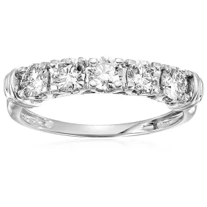 1 cttw Five Stone Diamond Engagement Ring in 14K Gold