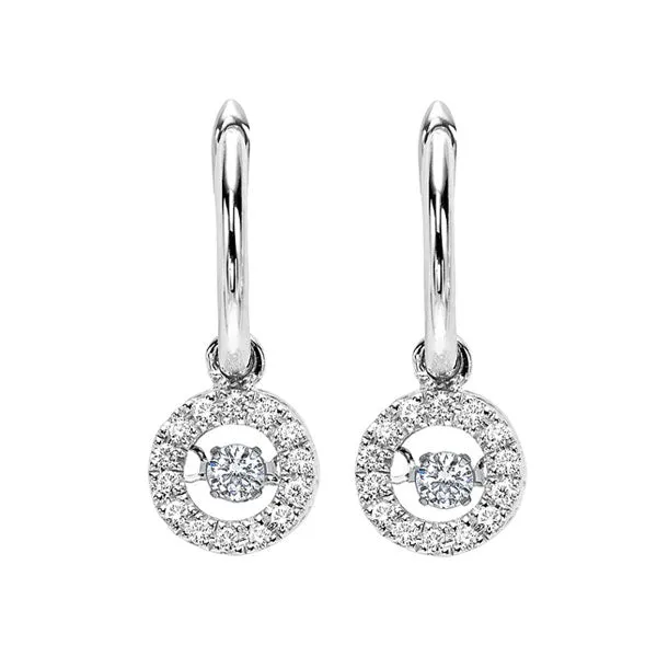 10KT Yellow Gold & Diamond Rhythm Of Love Fashion Earrings  - 1/4 ctw