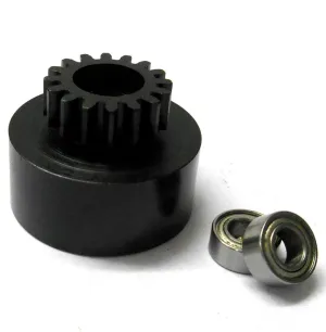 1/10 1/8 Scale .18   Engine Clutch Bell Housing 16 Tooth Teeth 16T   2 Bearings