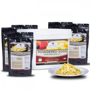 144 Servings Emergency Freeze Dried Powdered Eggs