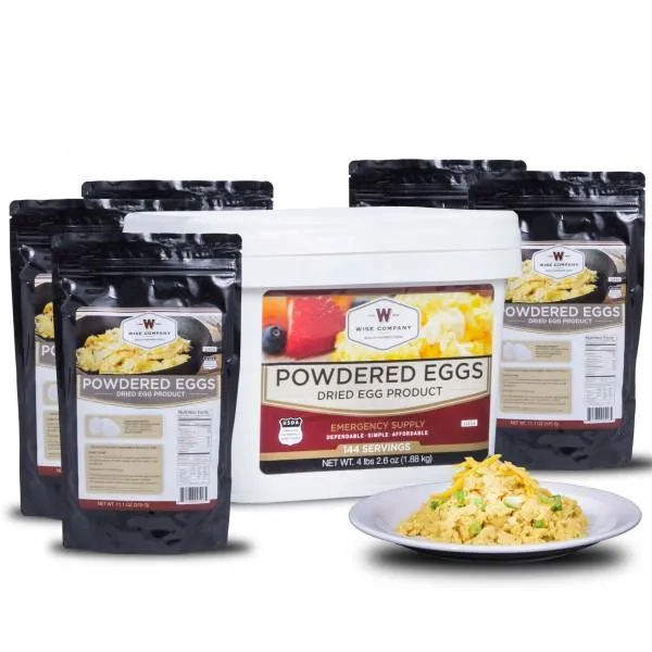 144 Servings Emergency Freeze Dried Powdered Eggs