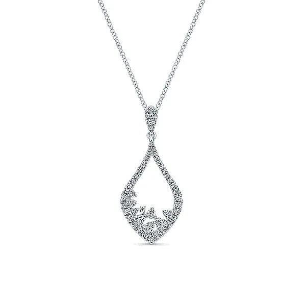 14k White Gold Lusso Diamond Fashion Necklace