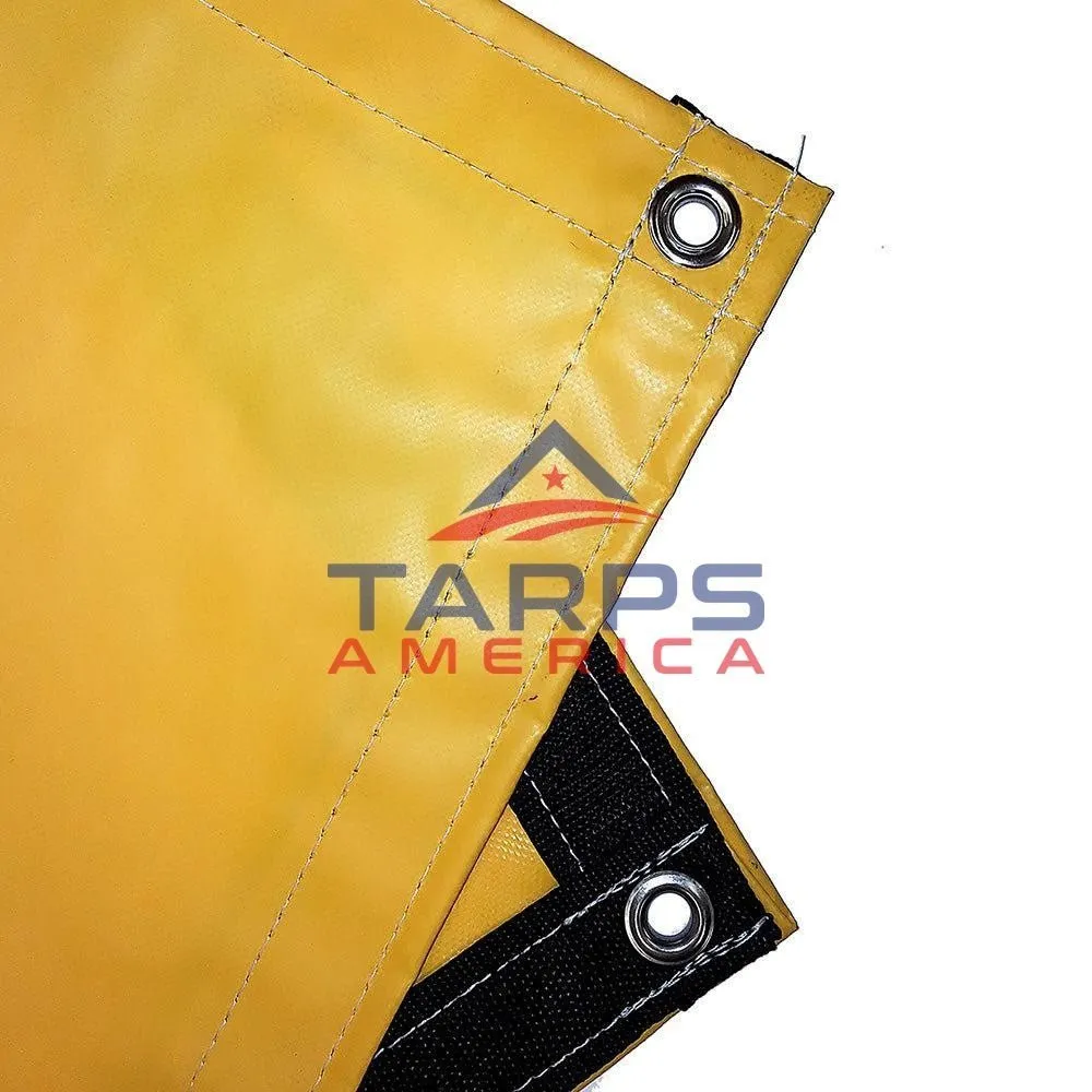 18 oz Heavy Duty Yellow Coated Vinyl Tarp by AtlasShield®