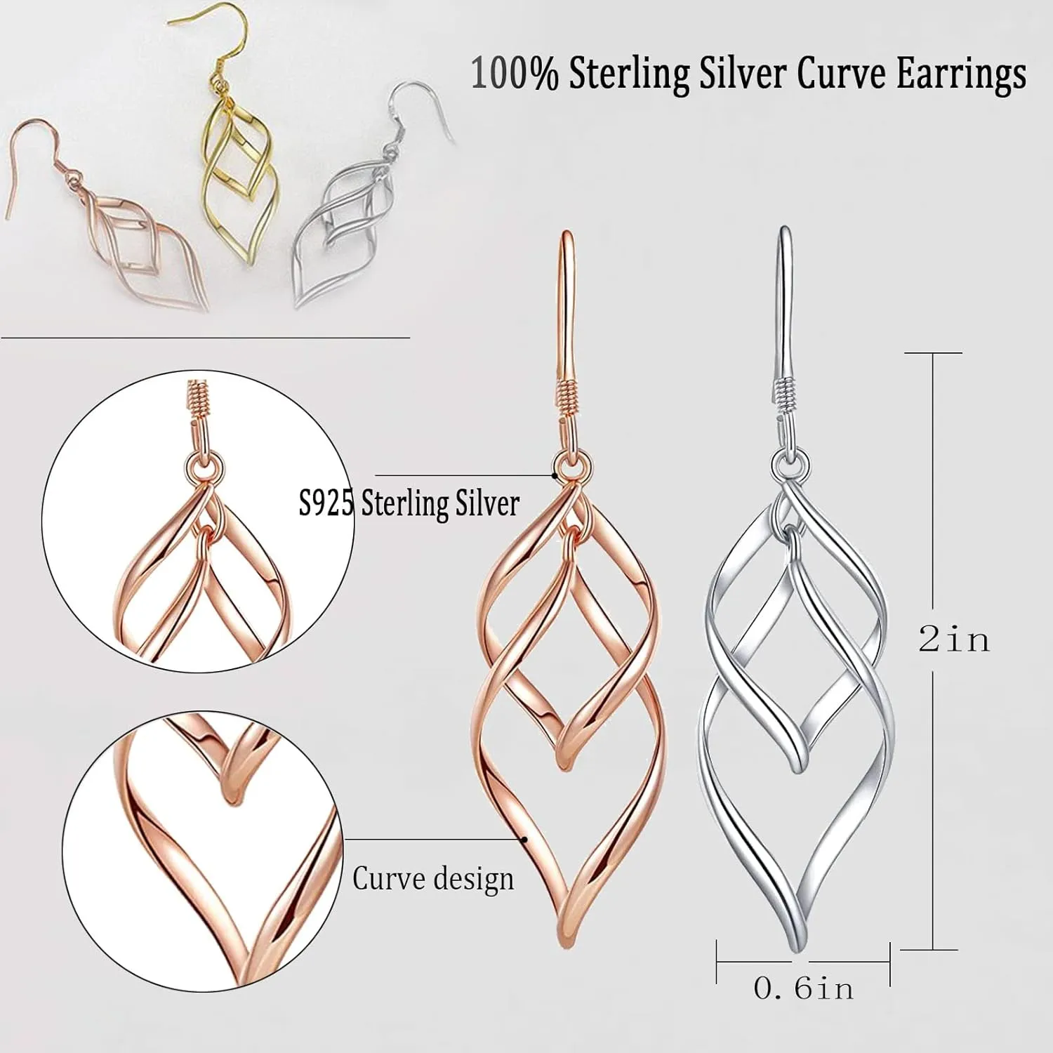 18K Gold Plated Earrings For Women Hypoallergenic Gold Earrings Gold Statement Earrings for Women Trendy Fashion Gold Jewelry Gifts Above 12 Years Old