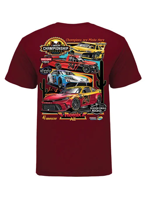 2024 Championship Weekend Quad Header T-Shirt
