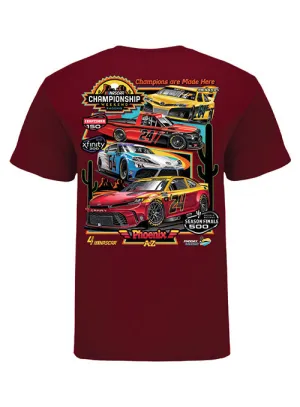 2024 Championship Weekend Quad Header T-Shirt