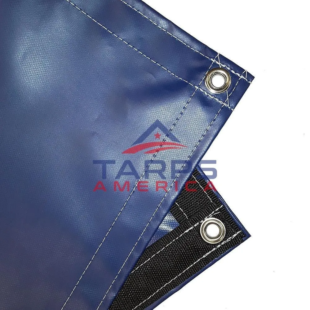 22 oz Extra Heavy Duty Blue Coated Vinyl Tarp by AtlasShield Pro