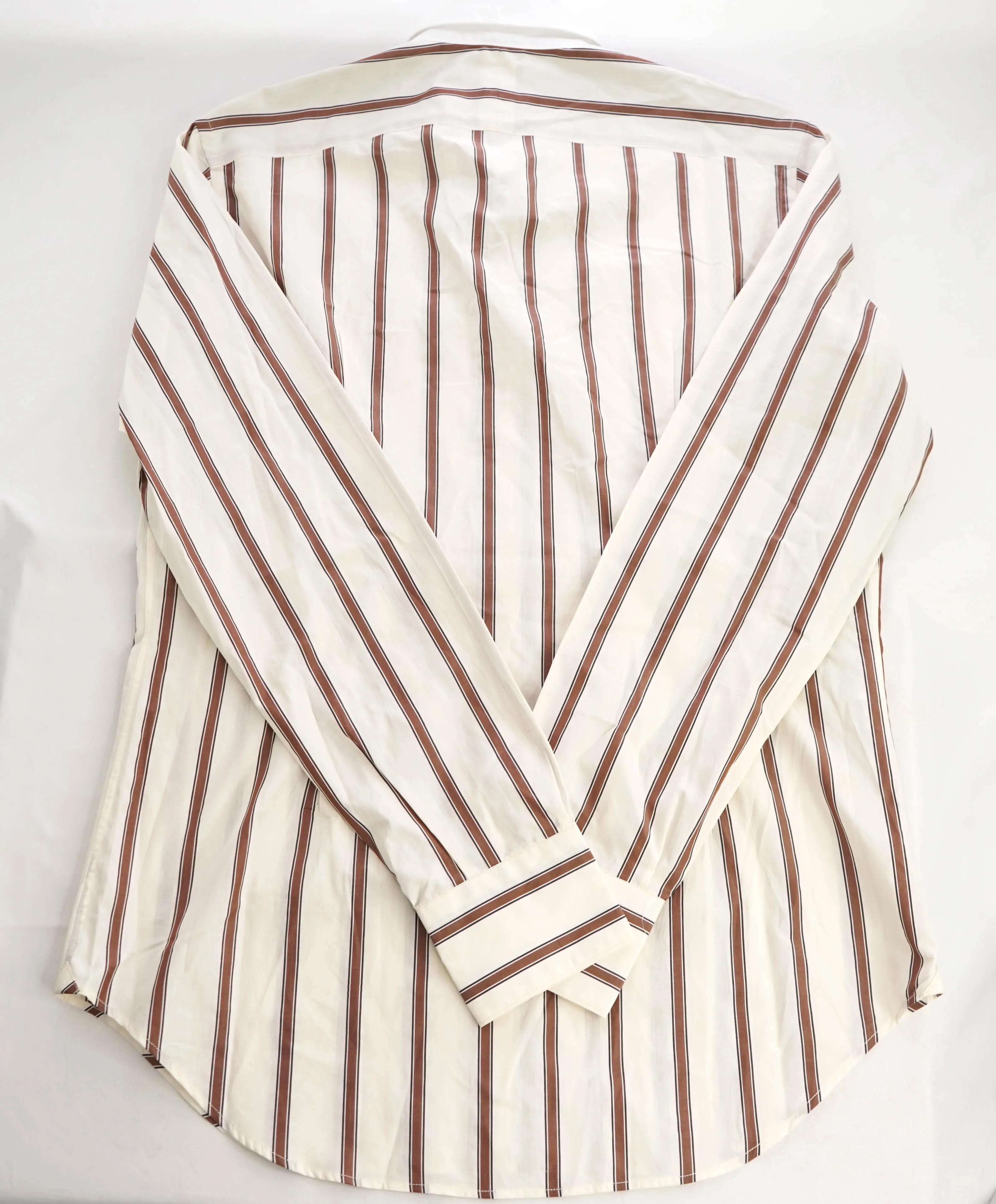 $395 ELEVENTY -*Wide Spread Contrast Collar* Button Dress Shirt - M