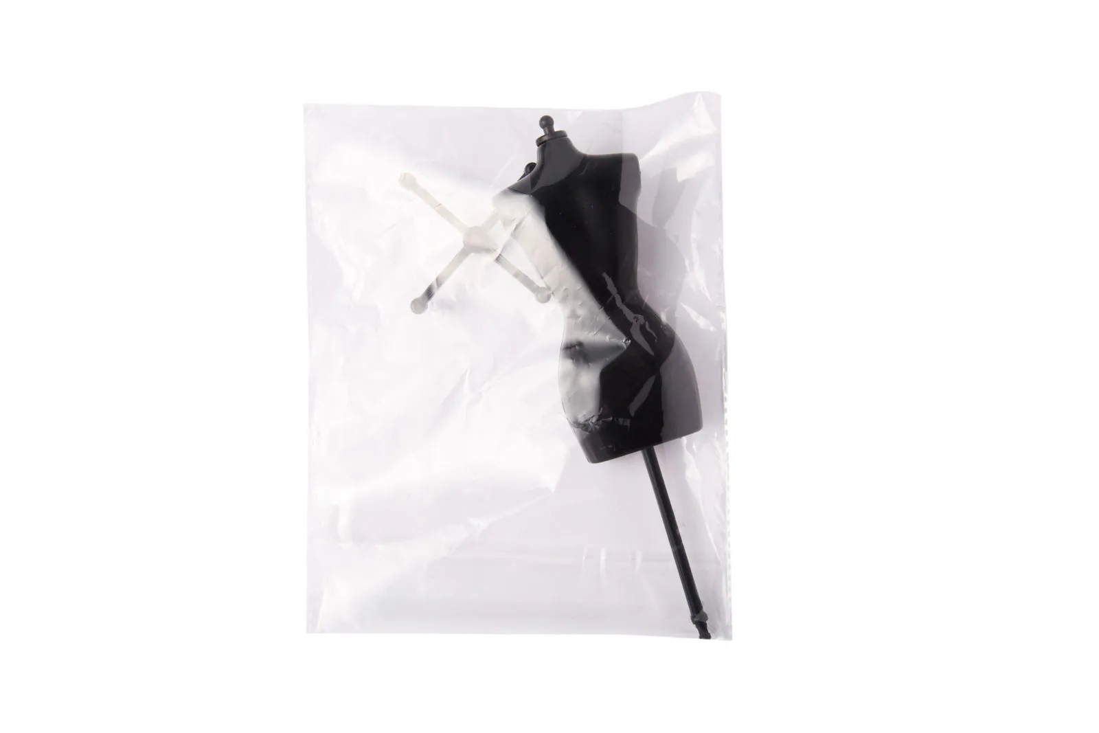 3D black mannequin cake topper