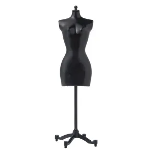 3D black mannequin cake topper