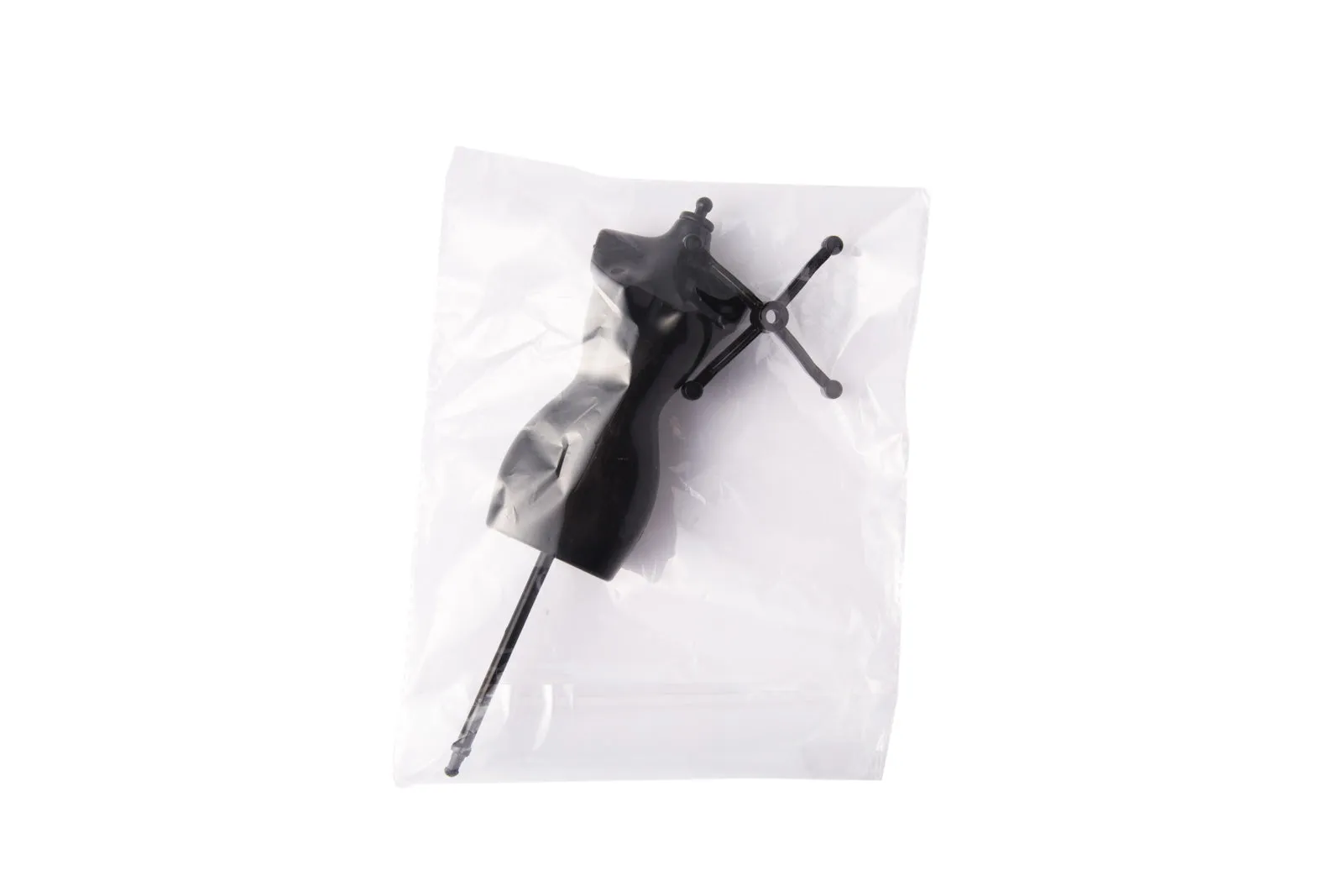 3D black mannequin cake topper