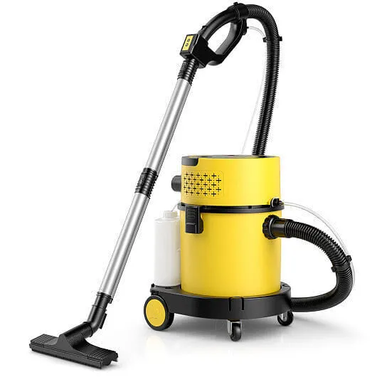 4-in-1 Portable Wet Dry Vacuum Cleaner-Yellow - Color: Yellow