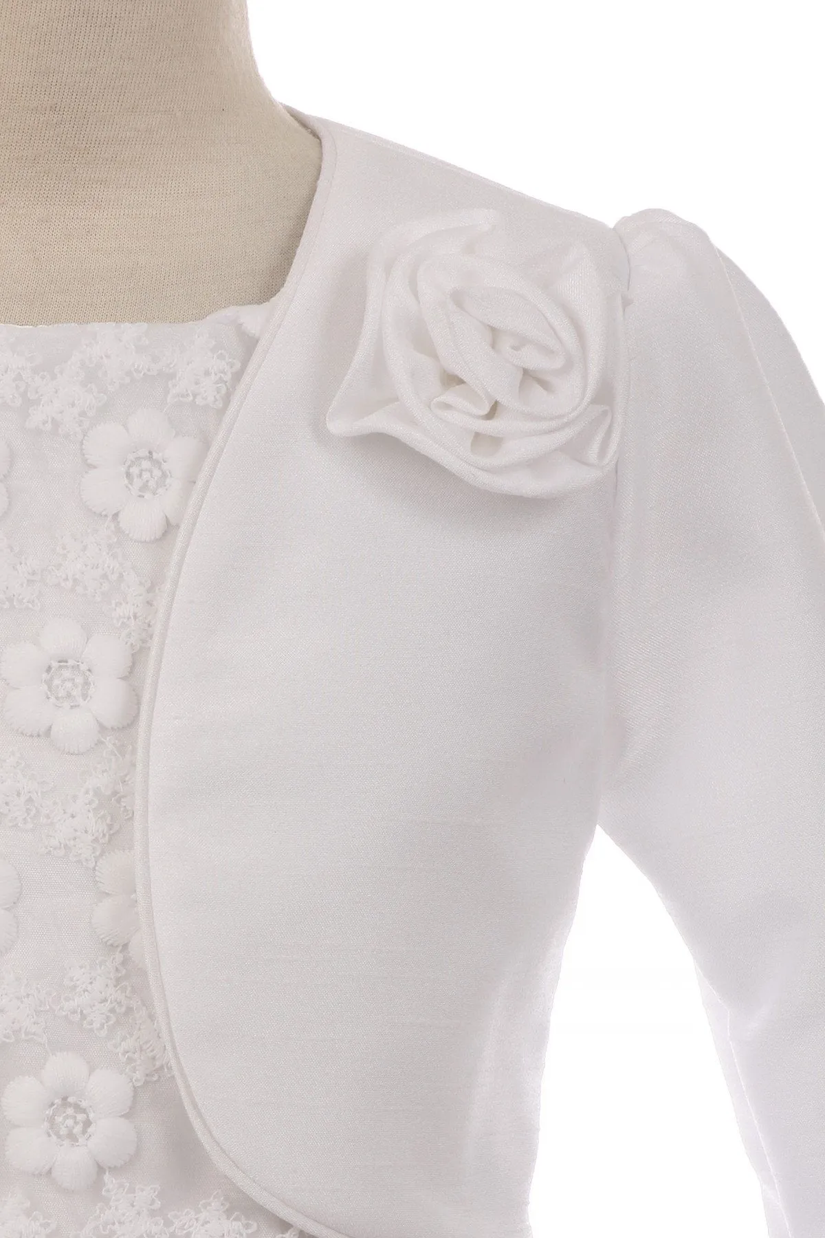 409 Long Satin Bolero