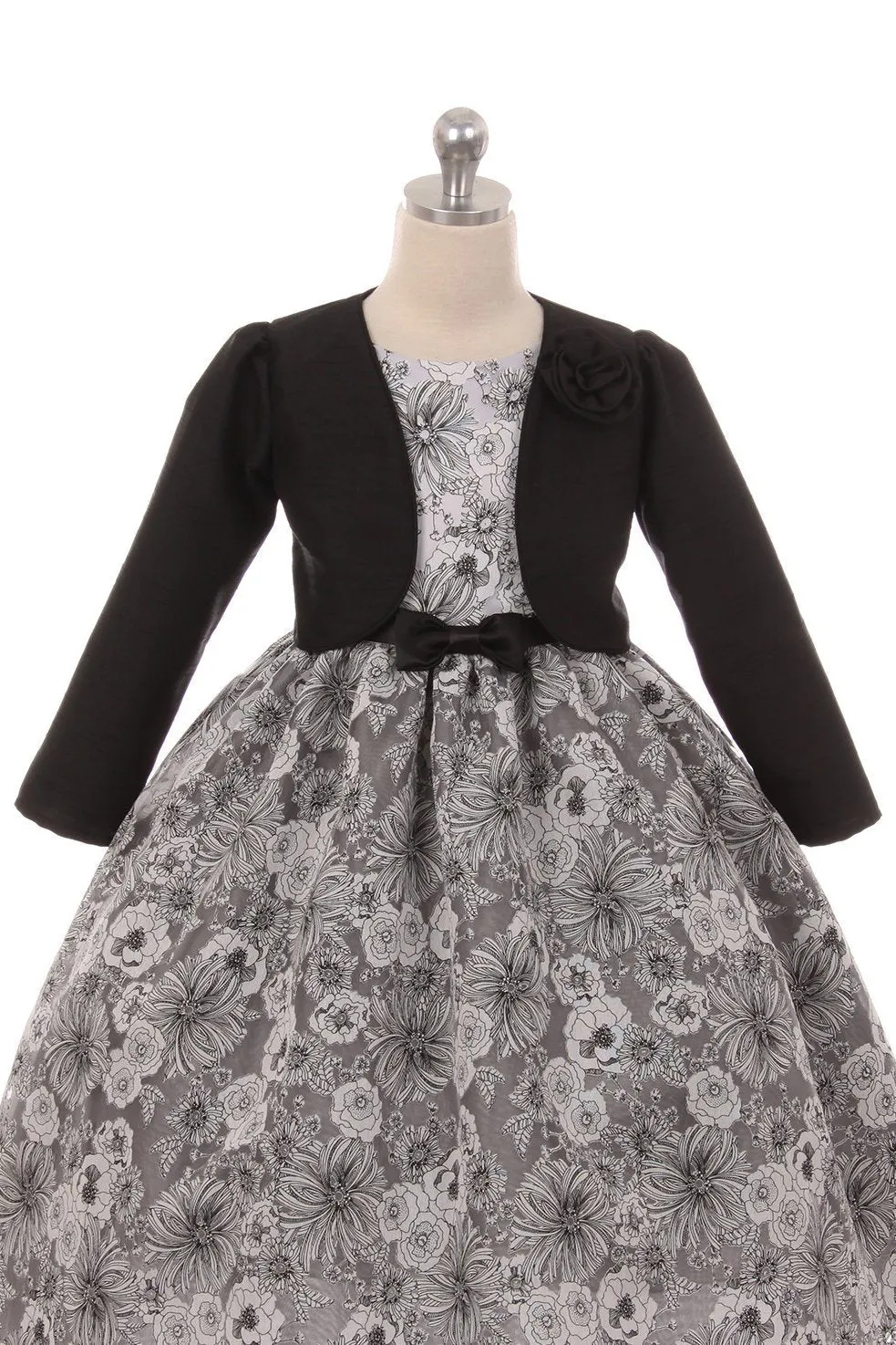 409 Long Satin Bolero