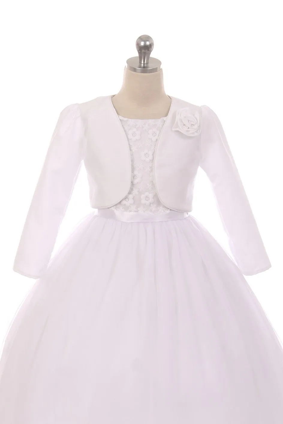 409 Long Satin Bolero