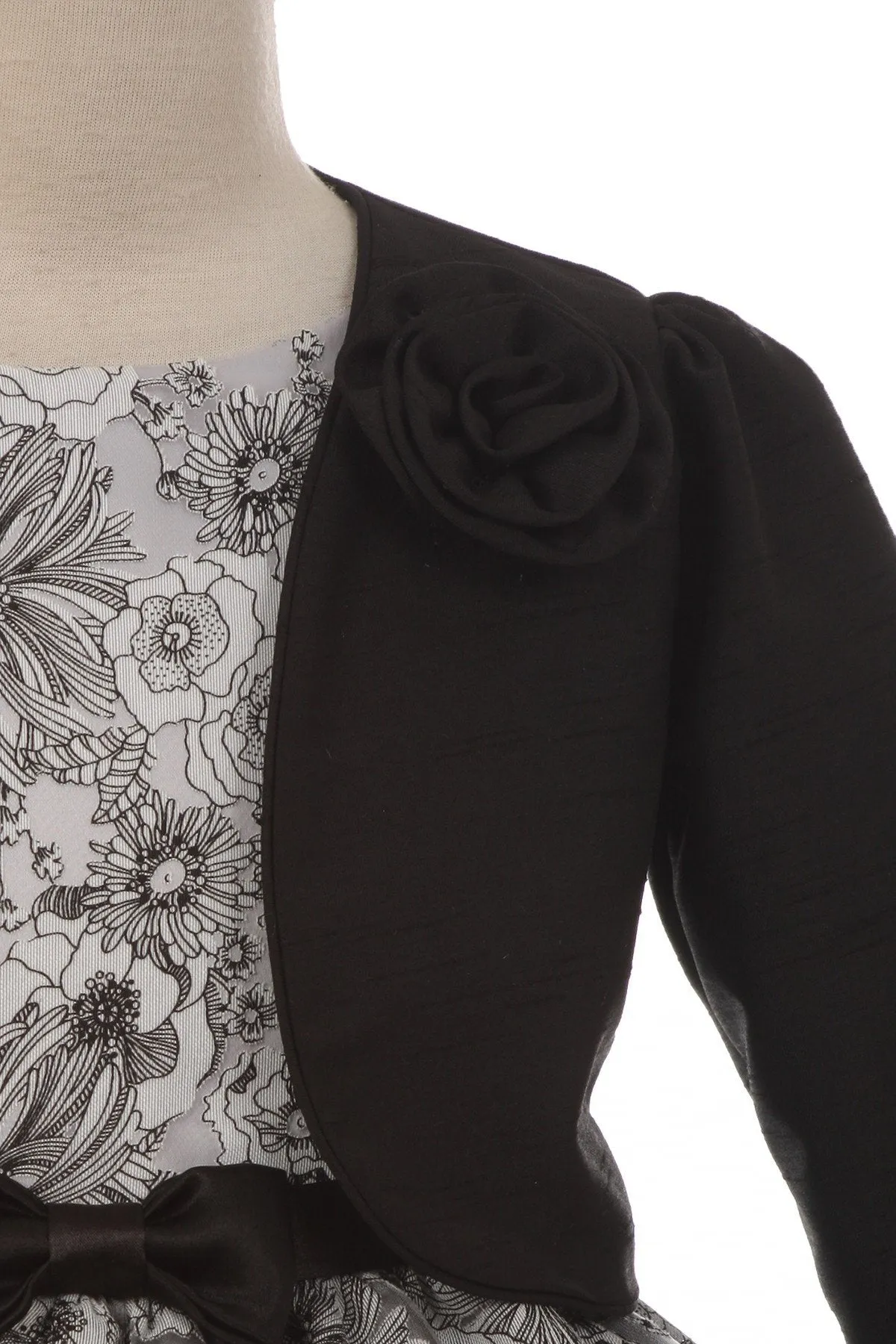 409 Long Satin Bolero