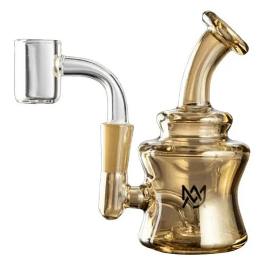4.25" Mj Arsenal Jammer Mini Dab Rig - Gold - (1 Count)