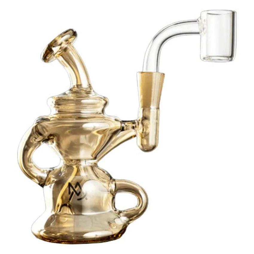 4.5" Mj Arsenal Hydra Mini Dab Rig - Gold - (1 Count)