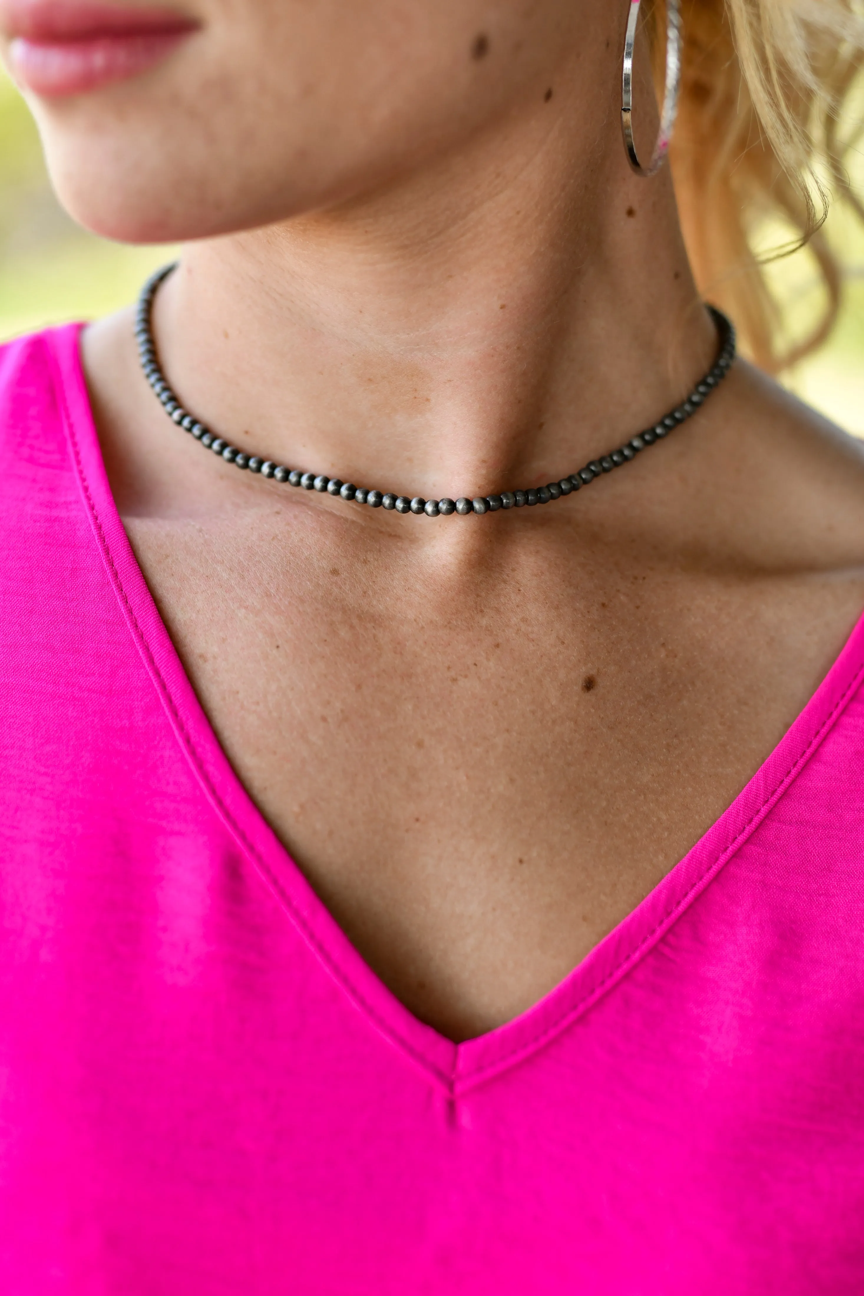 4mm Fashion Navajo Pearl Necklace - 16"