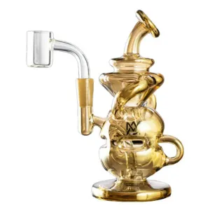 5.5" Mj Arsenal Infinity Mini Dab Rig - Gold - (1 Count)