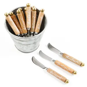 $59.00 min 1 - FALL SPREADERS BUCKET..MIN 1 SET/ASST 4 EACH DESIGN..