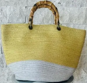 6372 - JUTE HANDBAG PRE-PACK 3 PCS UNIT PRICE $23.95