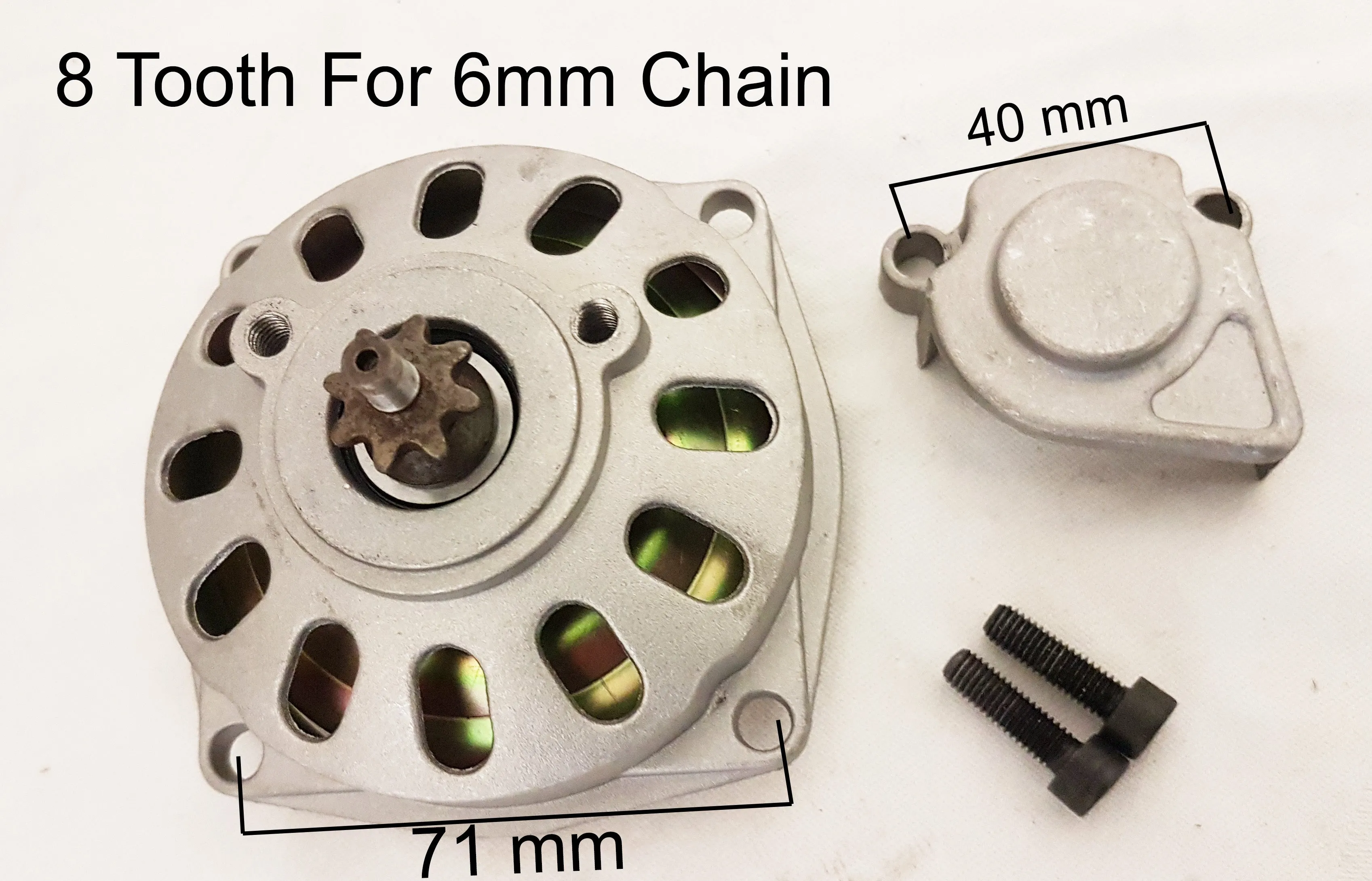 8 TOOTH FRONT SPROCKET , BELL HOUSING & CLUTCH 49CC MINI MOTO MINI QUAD BIKE