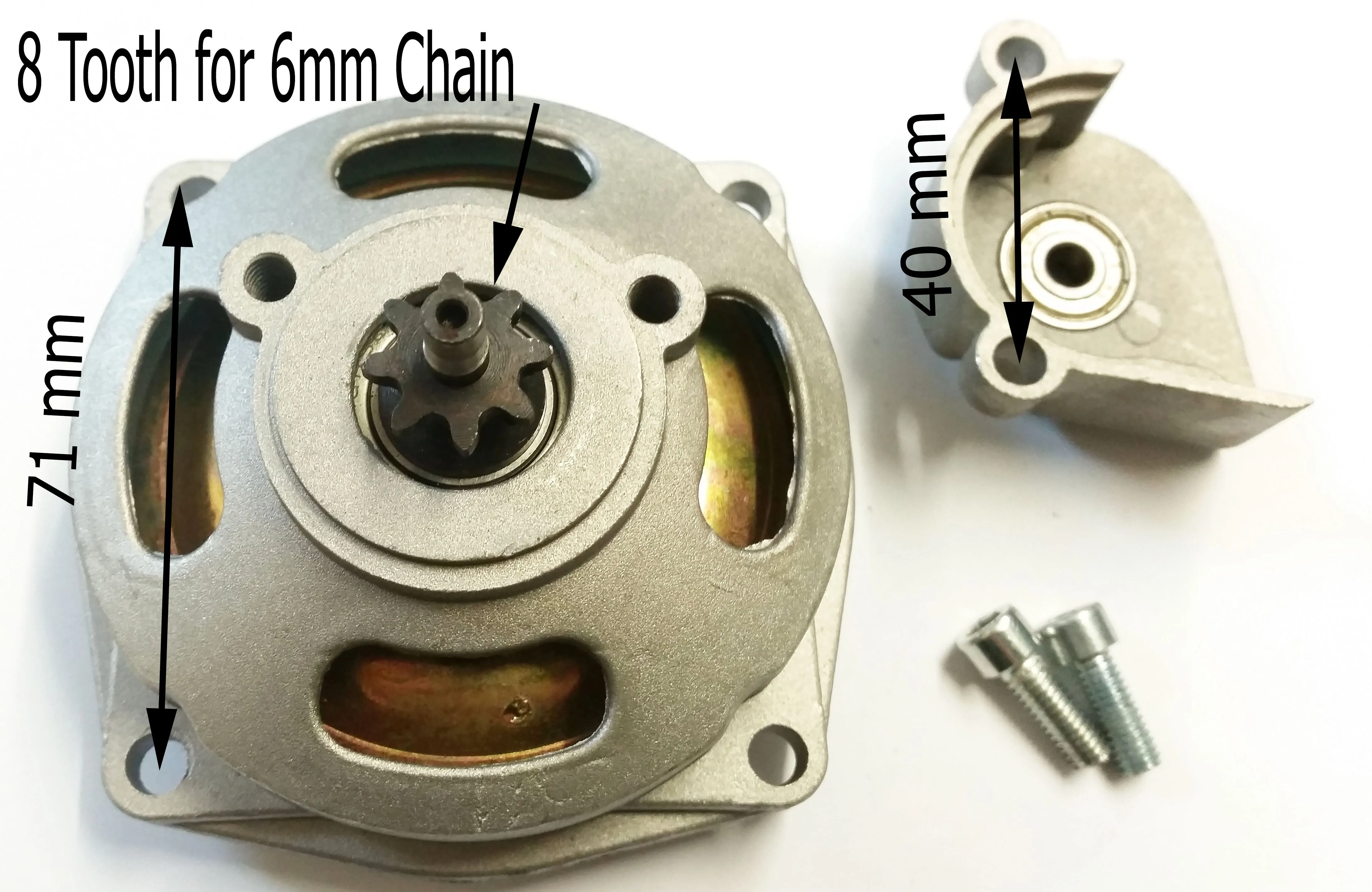 8 TOOTH FRONT SPROCKET , BELL HOUSING & CLUTCH 49CC MINI MOTO MINI QUAD BIKE