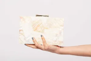 Abstract geometry abalone clutch