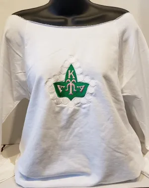 AKA 3/4  IVY OFF THE SHOULDER SHIRT (Green)