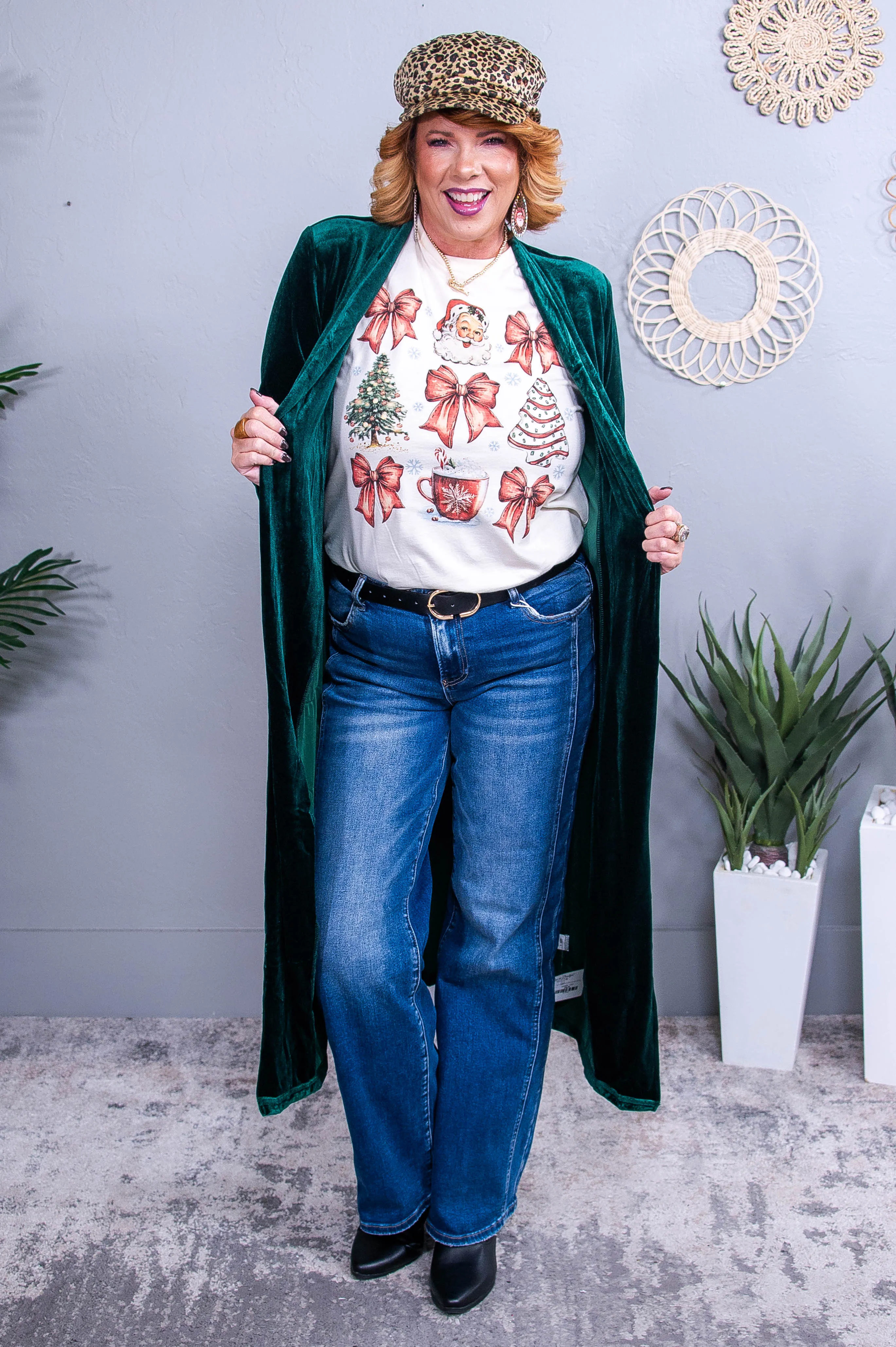 All You Need Is Christmas Natural Christmas Printed Graphic Tee - A3699NA