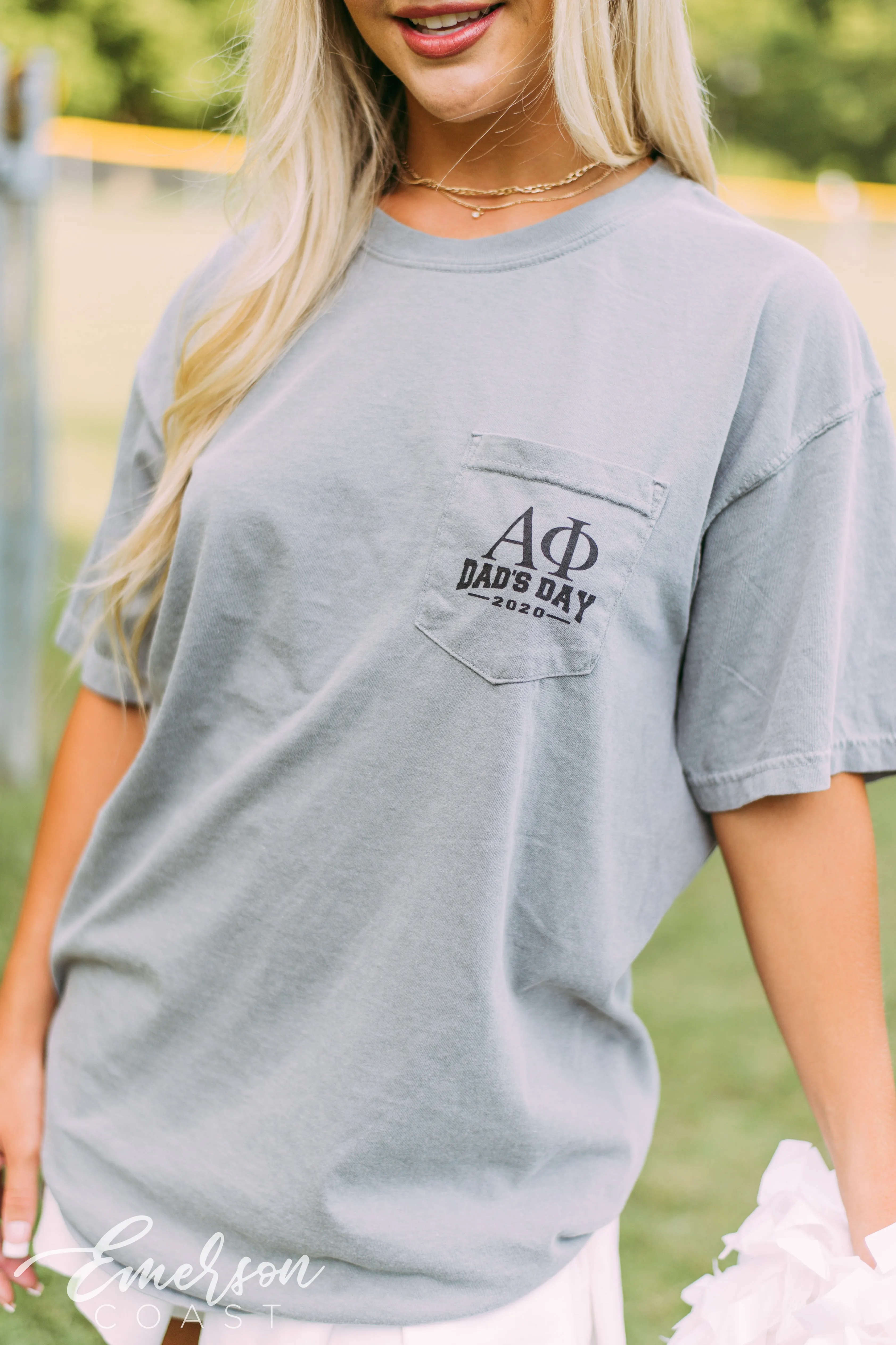 Alpha Phi Dads Day Stadium Tee