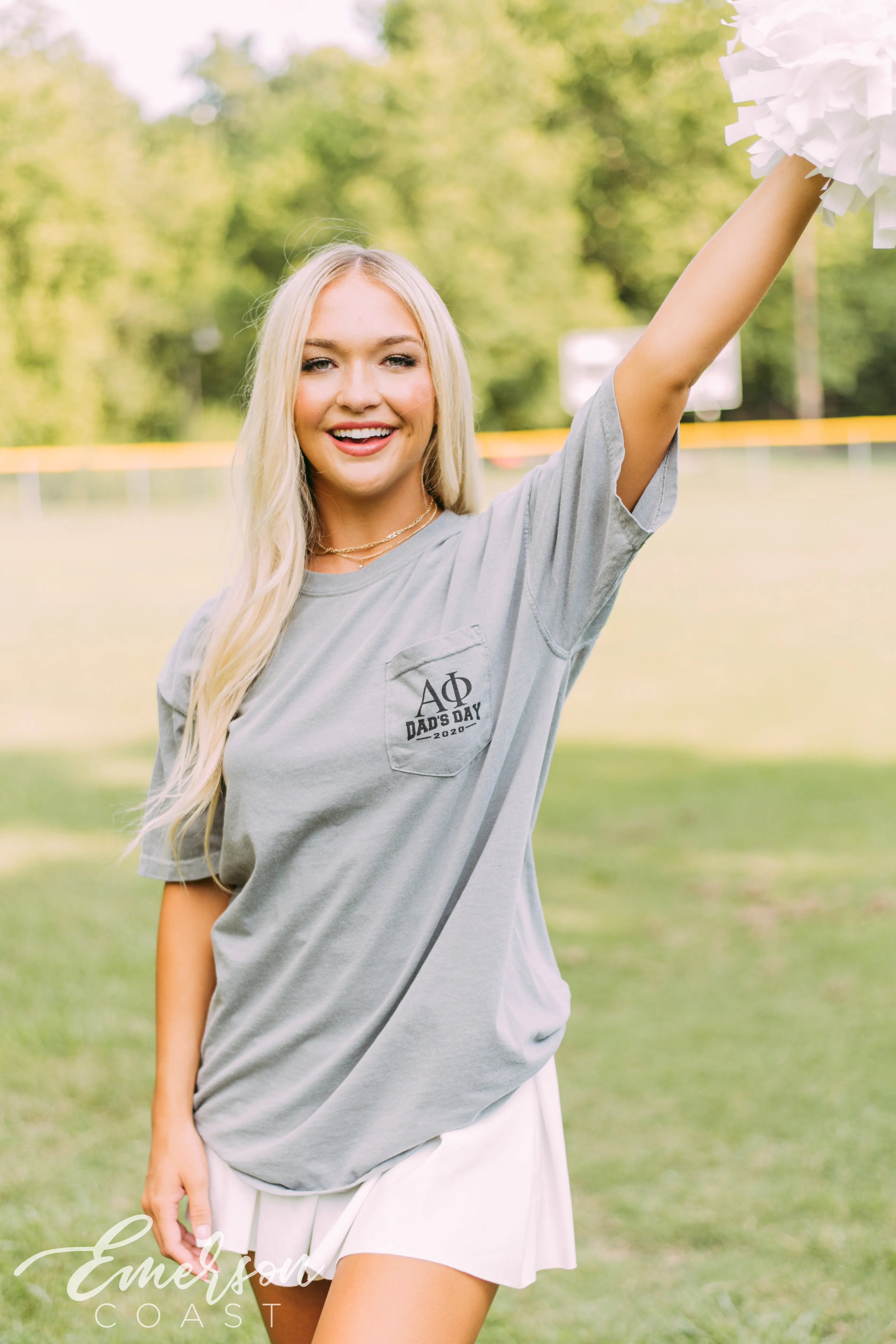 Alpha Phi Dads Day Stadium Tee