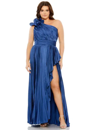 Amara One-Shoulder Gown in Sapphire Blue by Mac Duggal - RENTAL