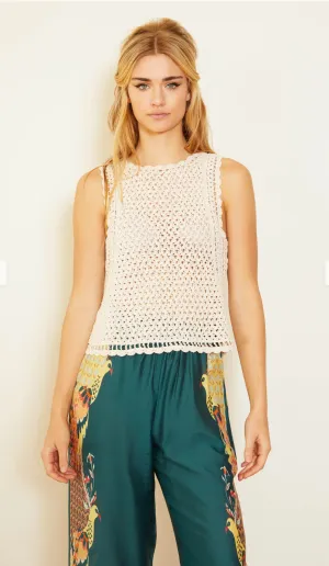 Amelie Natural Hand Crochet Top