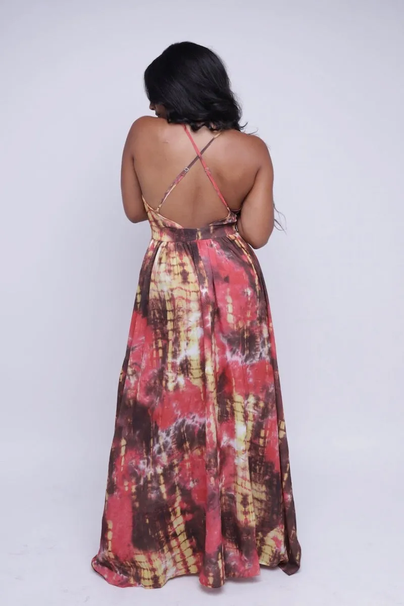 Aria Dress (Rust Combo)