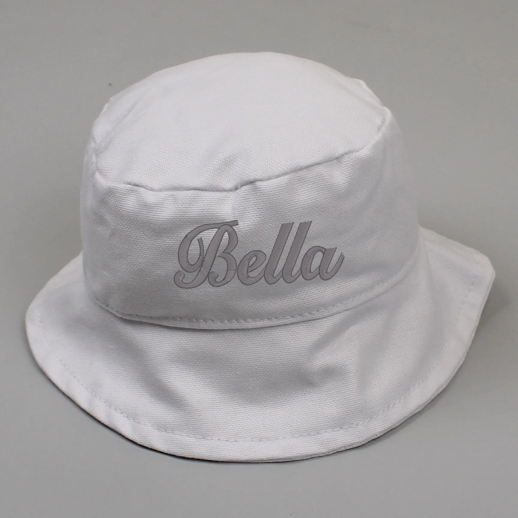 Baby Personalised Summer Bucket Hat  - White