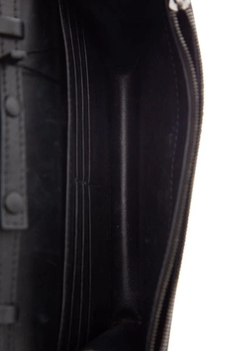 Balenciaga continental black chain cross-body