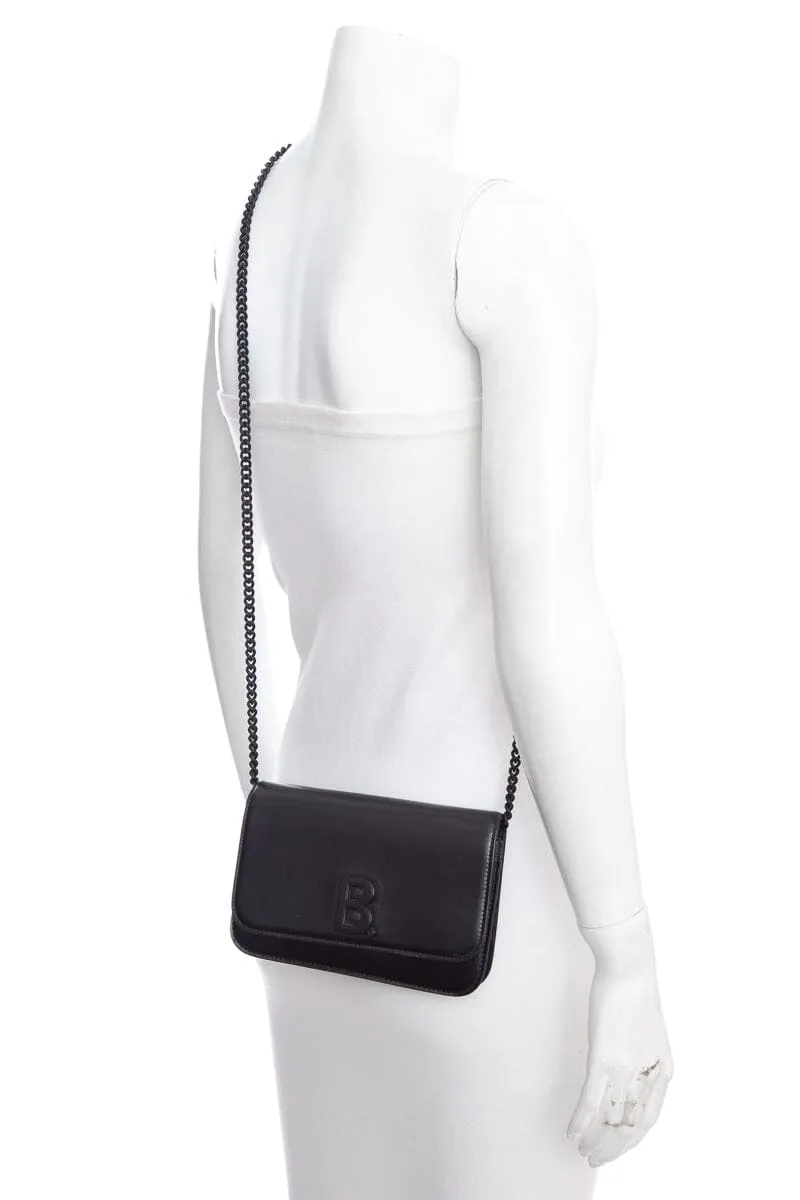 Balenciaga continental black chain cross-body