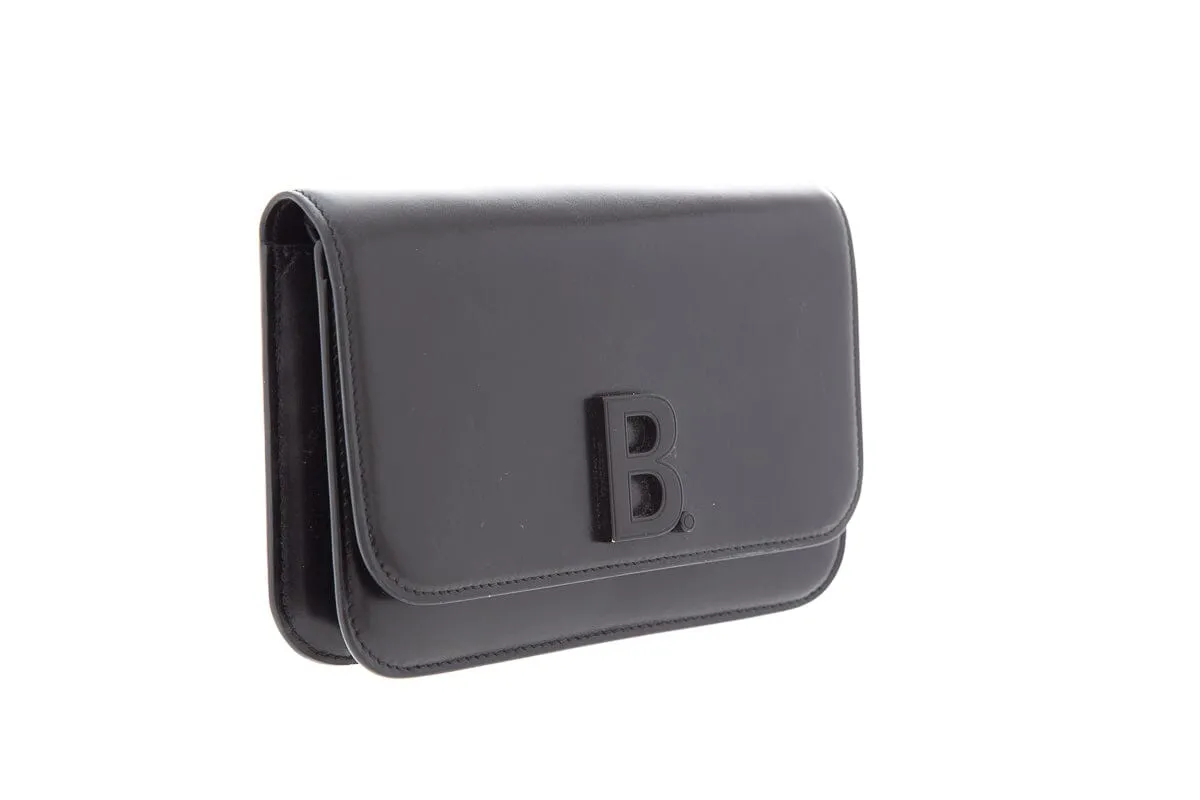 Balenciaga continental black chain cross-body