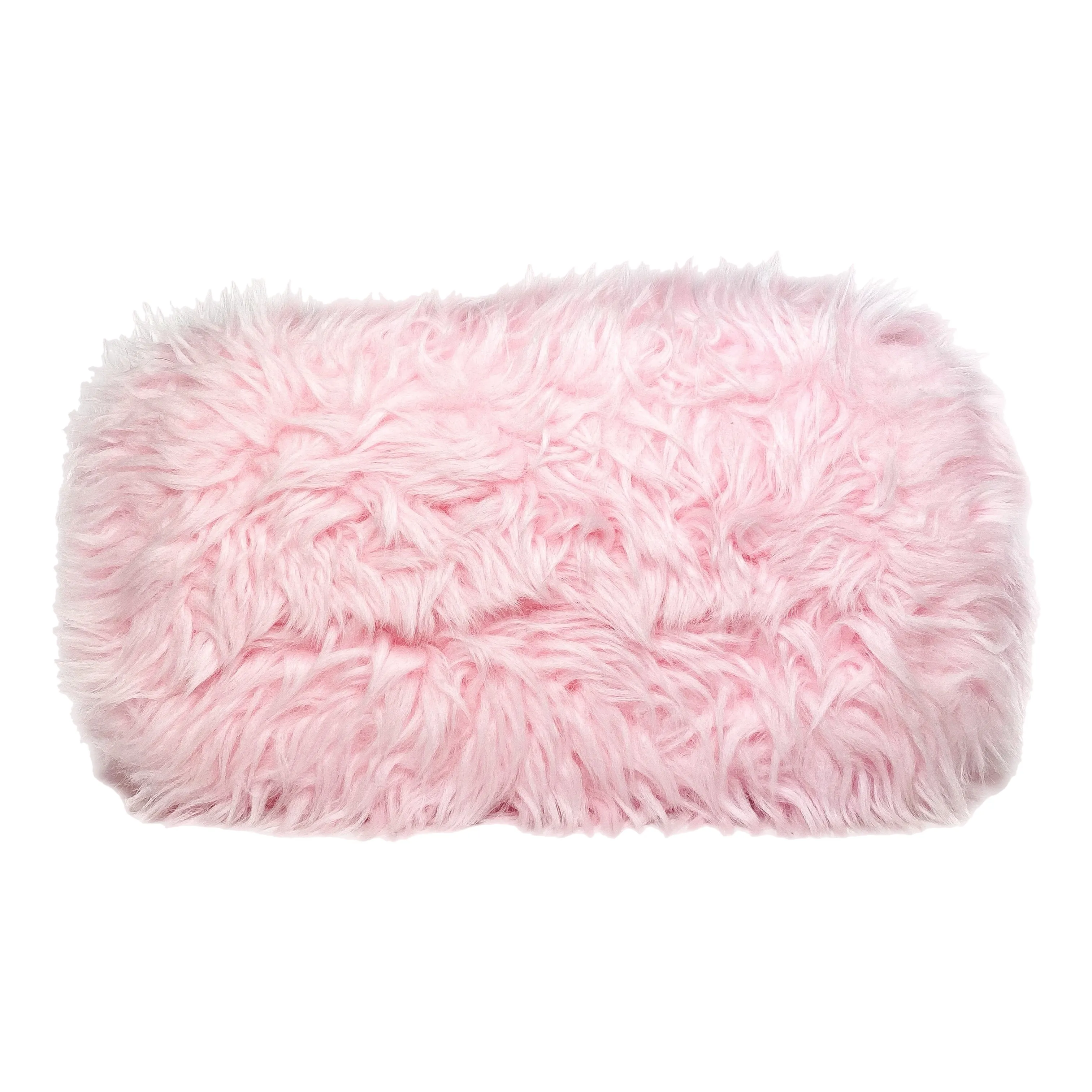 Balenciaga XXS Pink Faux Fur Everyday Tote