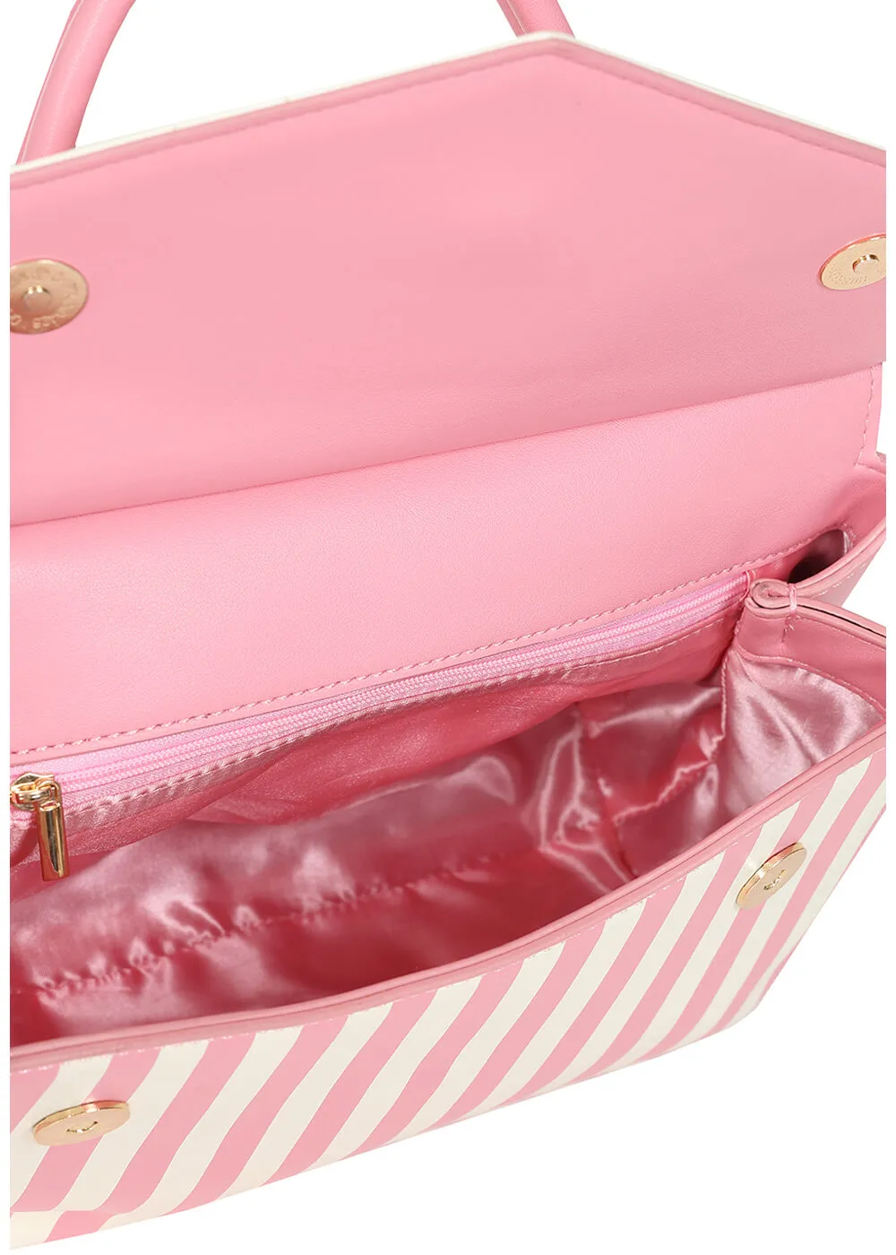 Banned Ravello Stripe Bag Pink