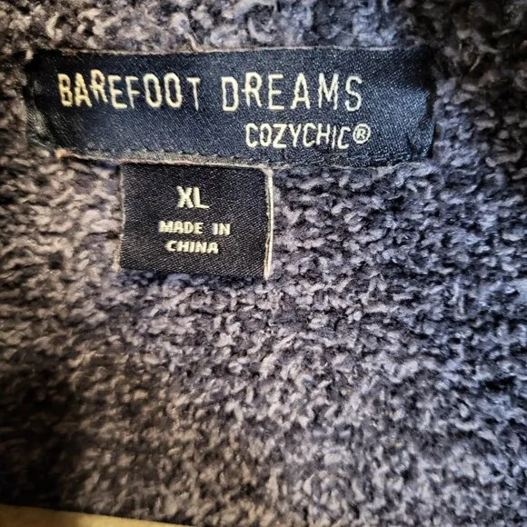 Barefoot Dreams Cozychic Cali Cardigan XL Black Heather