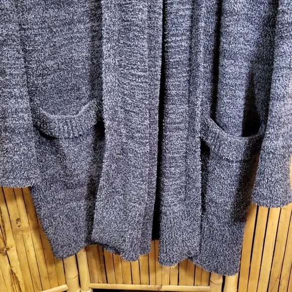 Barefoot Dreams Cozychic Cali Cardigan XL Black Heather