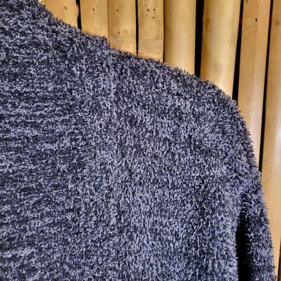 Barefoot Dreams Cozychic Cali Cardigan XL Black Heather