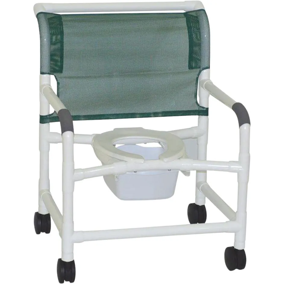 Bariatric Shower Chair with Pail Model 126-4-NB by ConvaQuip