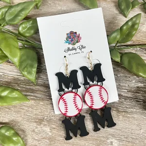 Baseball MOM Earrings