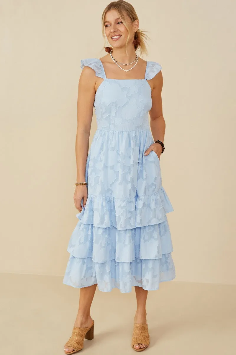 Bella Baby Blue Midi Dress