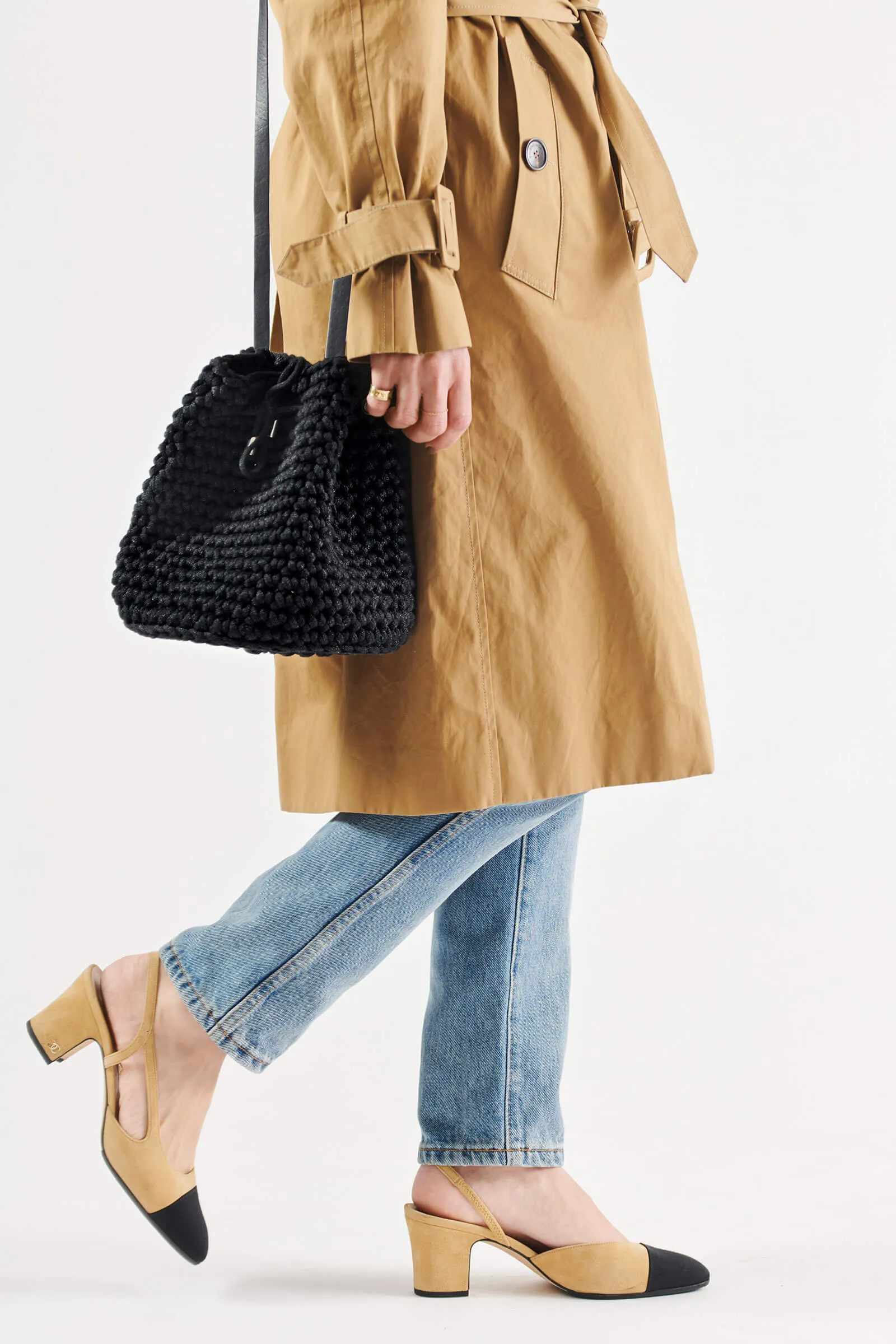 Black Bucket Bag