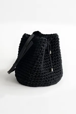 Black Bucket Bag